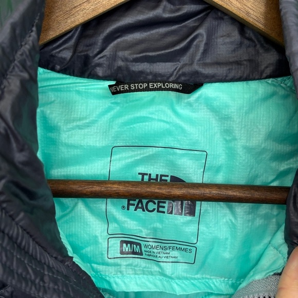 The North Face Purple and Blue Quilted Vest with Chevron Pattern - Picture 3 of 4